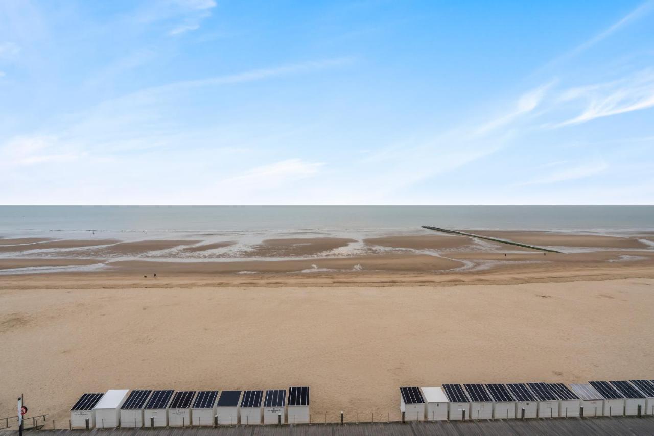 Zonnig Familie App Op Zeedijk Met Zeezicht Voor 6P Apartman Ostende Kültér fotó
