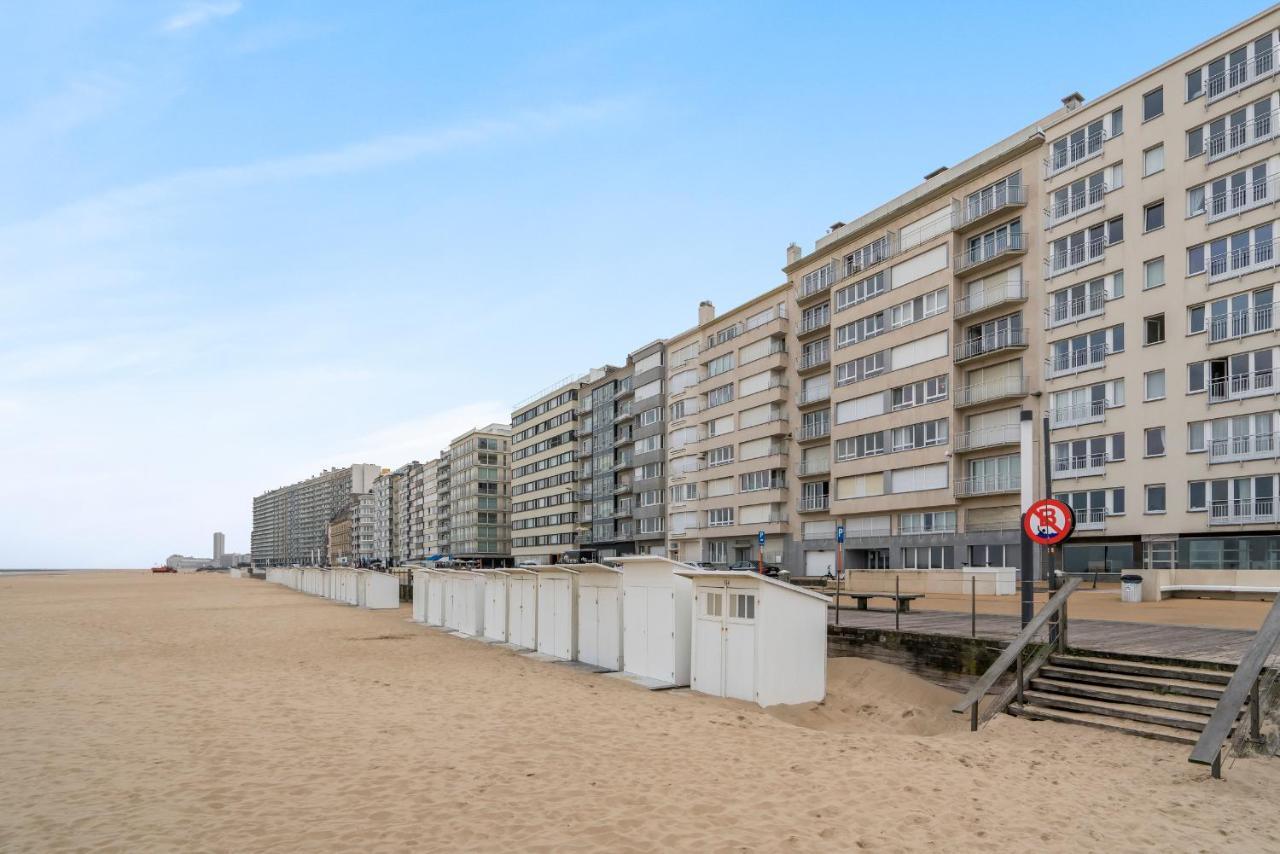 Zonnig Familie App Op Zeedijk Met Zeezicht Voor 6P Apartman Ostende Kültér fotó