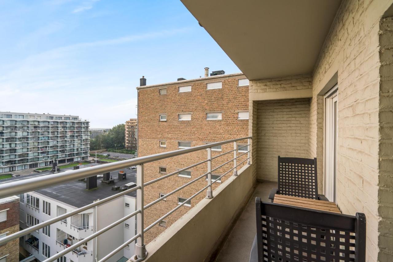 Zonnig Familie App Op Zeedijk Met Zeezicht Voor 6P Apartman Ostende Kültér fotó